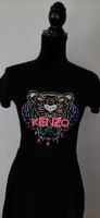 Schwarzes KENZO T-Shirt mit Tiger-Print, Grösse XS/S
