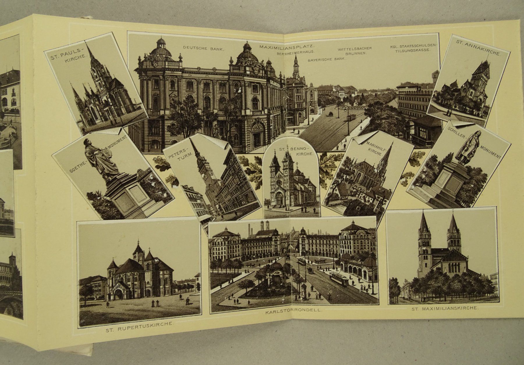 Libri: MÜNCHEN, LEPORELLO MIT PHOTOLITHOS UM 1900 – Usato da Grüningen venduto da Kartensammler 5