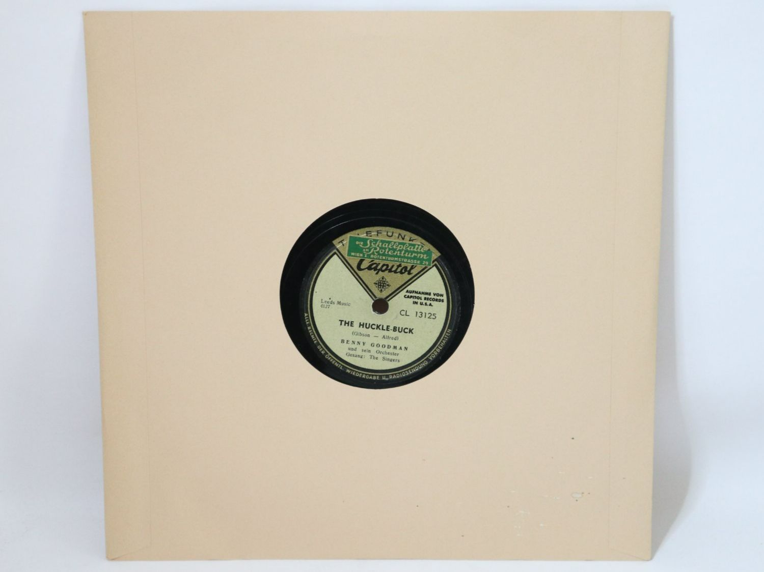 Vinyles: Schellack Benny Goodman The Huckle Buck Schallplatte – D'occasion à Eschenbach SG par Astalavista
