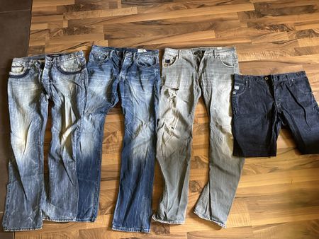 6x G-Star Jeans, Tommy Hilfiger Latzhose, Hoodie Gr .M 33/34