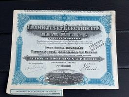historische Gründeraktie aus dem 19. Jahrhundert