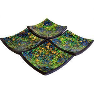 Piatti di portata: Ensemble de 4 coupelles mosaïque – Nuovo e nell'imballaggio originale da Marsens venduto da carobazar