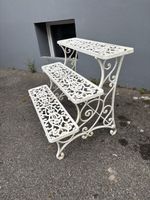 Blumentreppe Metall weiss 3-stufig  Guss Etagere