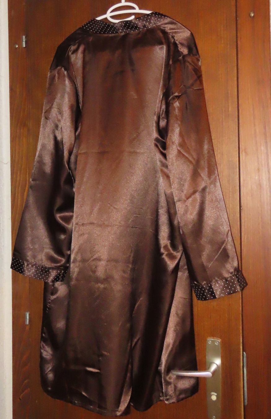 Vestiti: Robe de nuit en polyester marron à pois taille 42/44 – Nuovo (secondo la descrizione) da Troistorrents venduto da Marion70 4