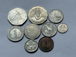 Sammlung afrikanische Münzen - verschiedene Länder
