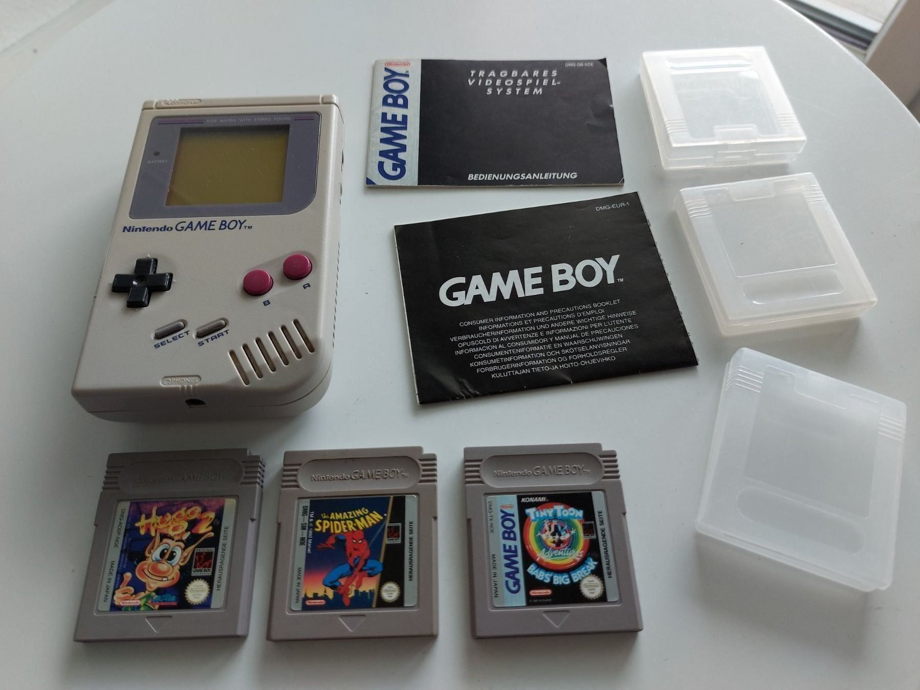 Nintendo Konsolen: Game Boy Classic Konsole + 3 Spiele GB – Gebraucht aus Aarau von Kaesekuchen2000