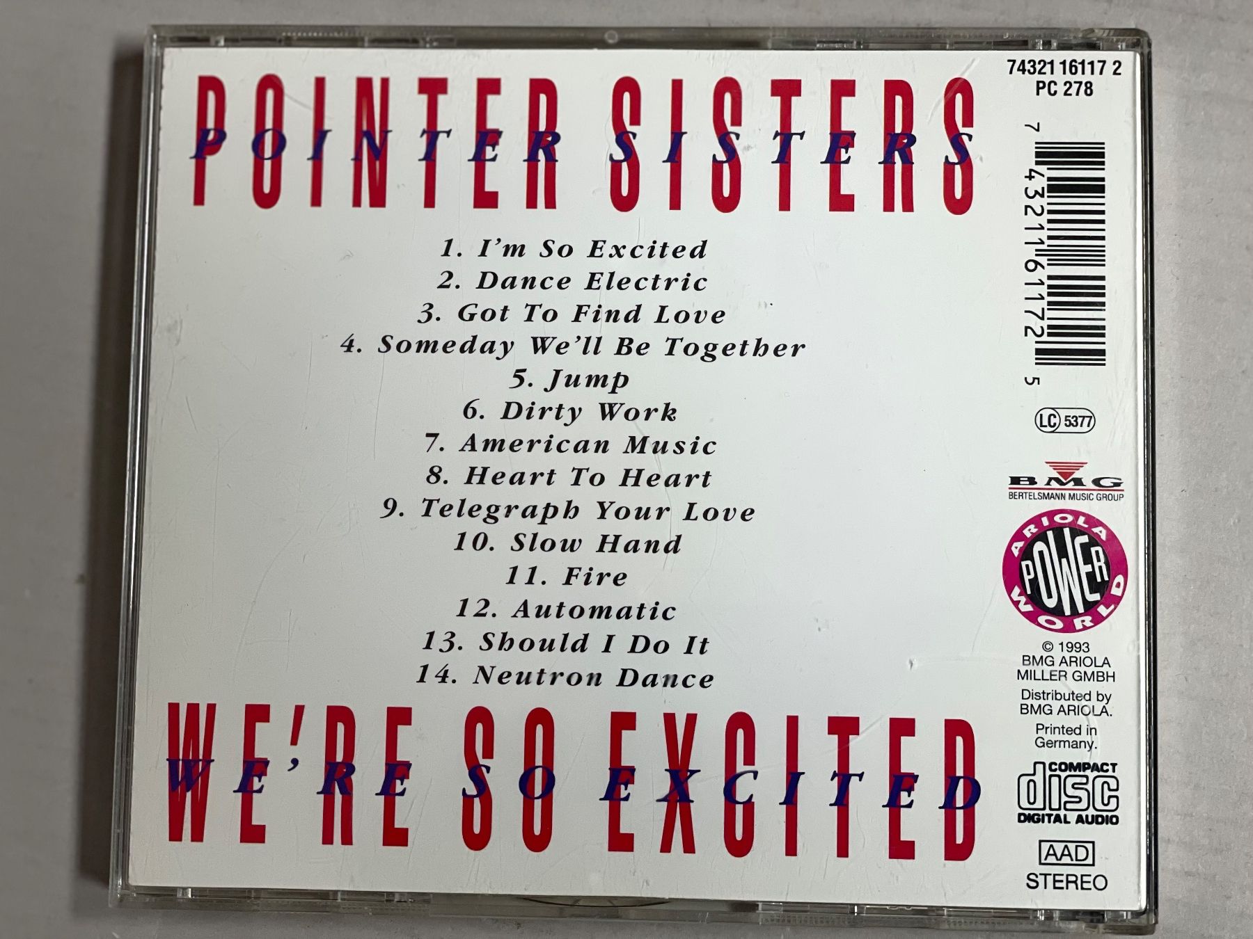 CDs: Pointer Sisters-We're So Excited - Soul Disco-Top – Gebraucht aus Muri b. Bern von AdidasCollector 1