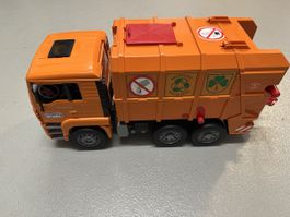 Bruder Spielzeug Müllwagen MAN, Top Zustand, Orange 🚚!