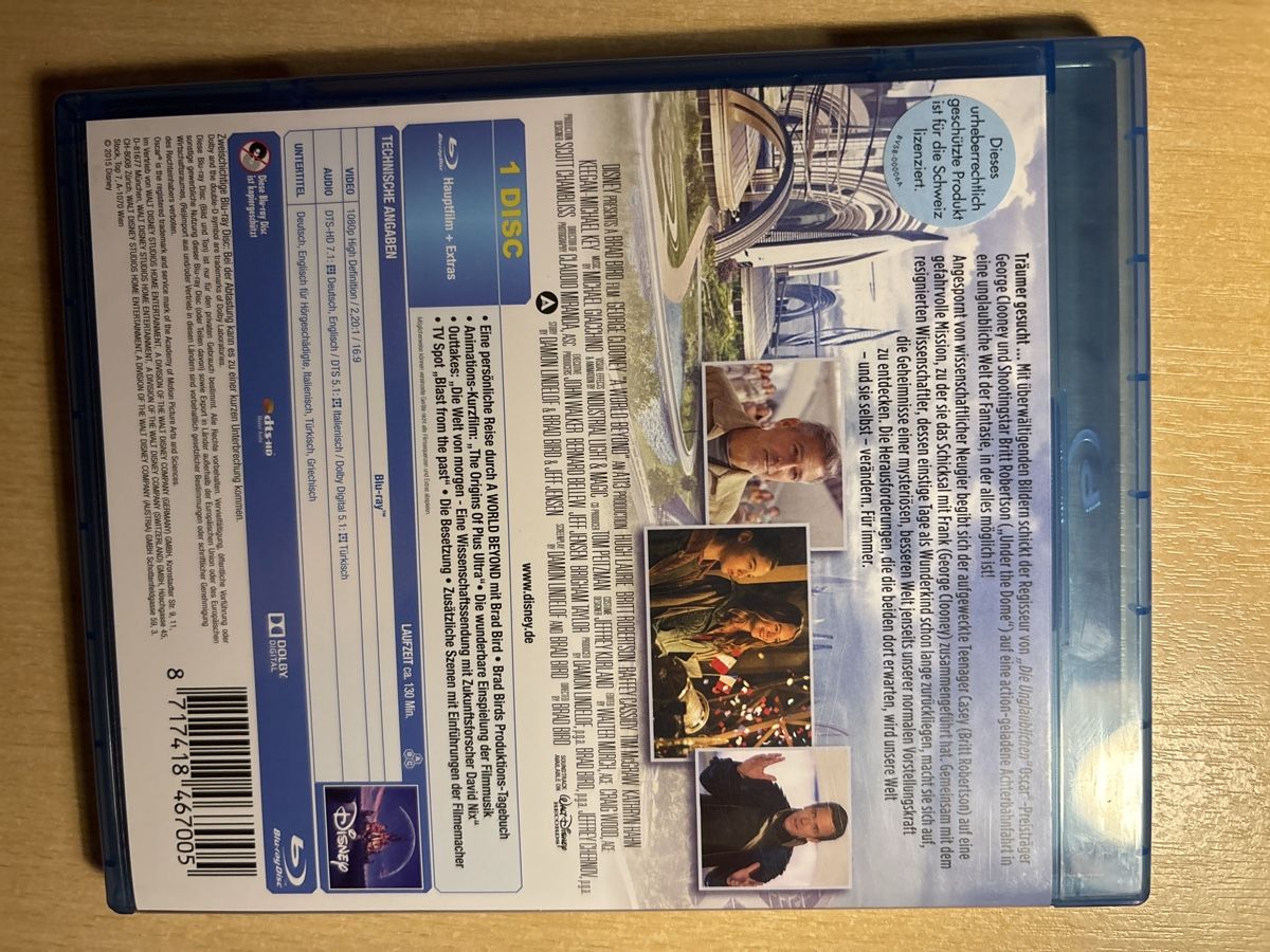 Alle DVDs: A World Beyond - Disney Blu-ray mit George Clooney – Gebraucht aus Gerlafingen von Marcryter 1