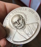 Pièce Münze 1915 Argent ? silber ? Pape catholique Papst