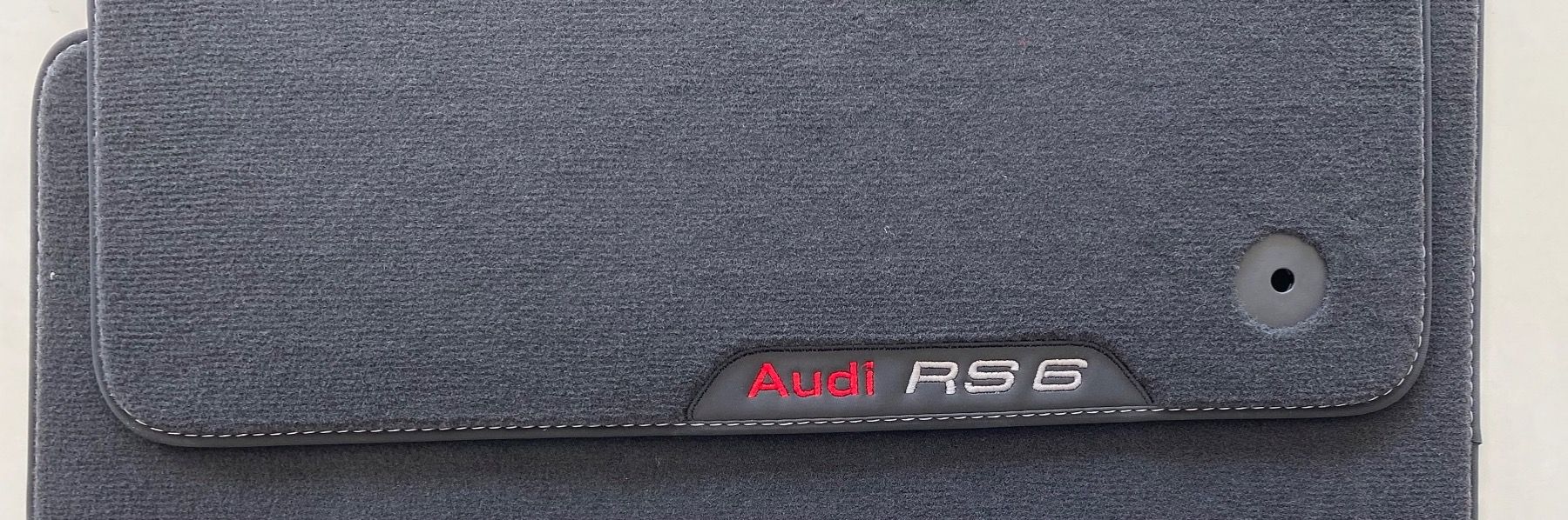 Luxus Fußmatten für Audi A6 C8 ab 2018 mit RS Stick Logo (Neu (gemäss ...