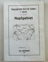 TOPOGRAPHISCHE KARTE 1:100000 NAPFGEBIET VON 1949