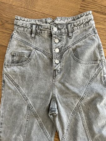 Pantalon jeans Isabel Marant gris taille 36 bon etat