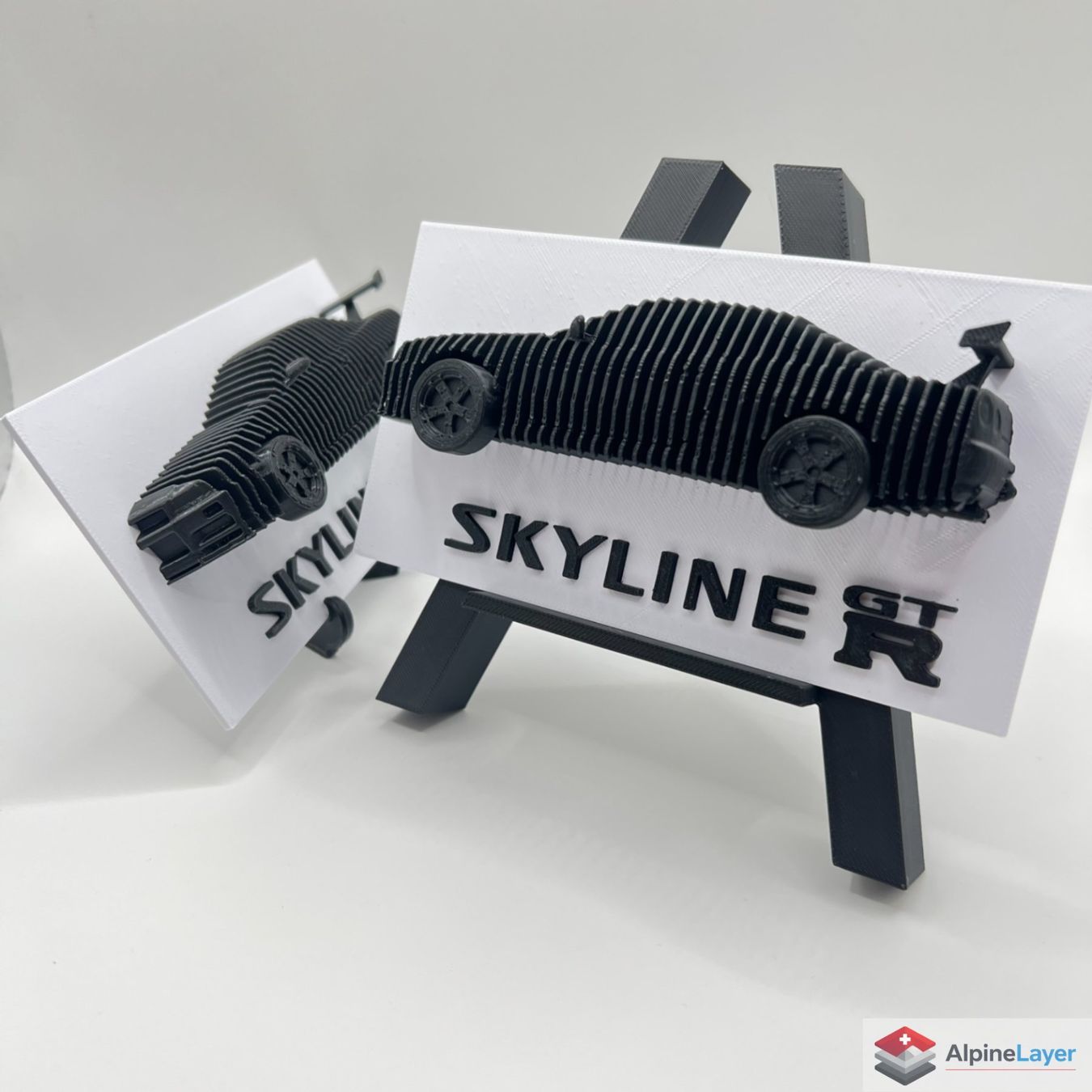Statuette: Layered Skyline R34 3D Printed Sculpture White Wheels – Nuovo (secondo la descrizione) da Losone venduto da AlpineLayer 4