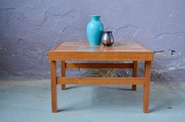 Table basse danoise Trioh bois céramique design scandinave