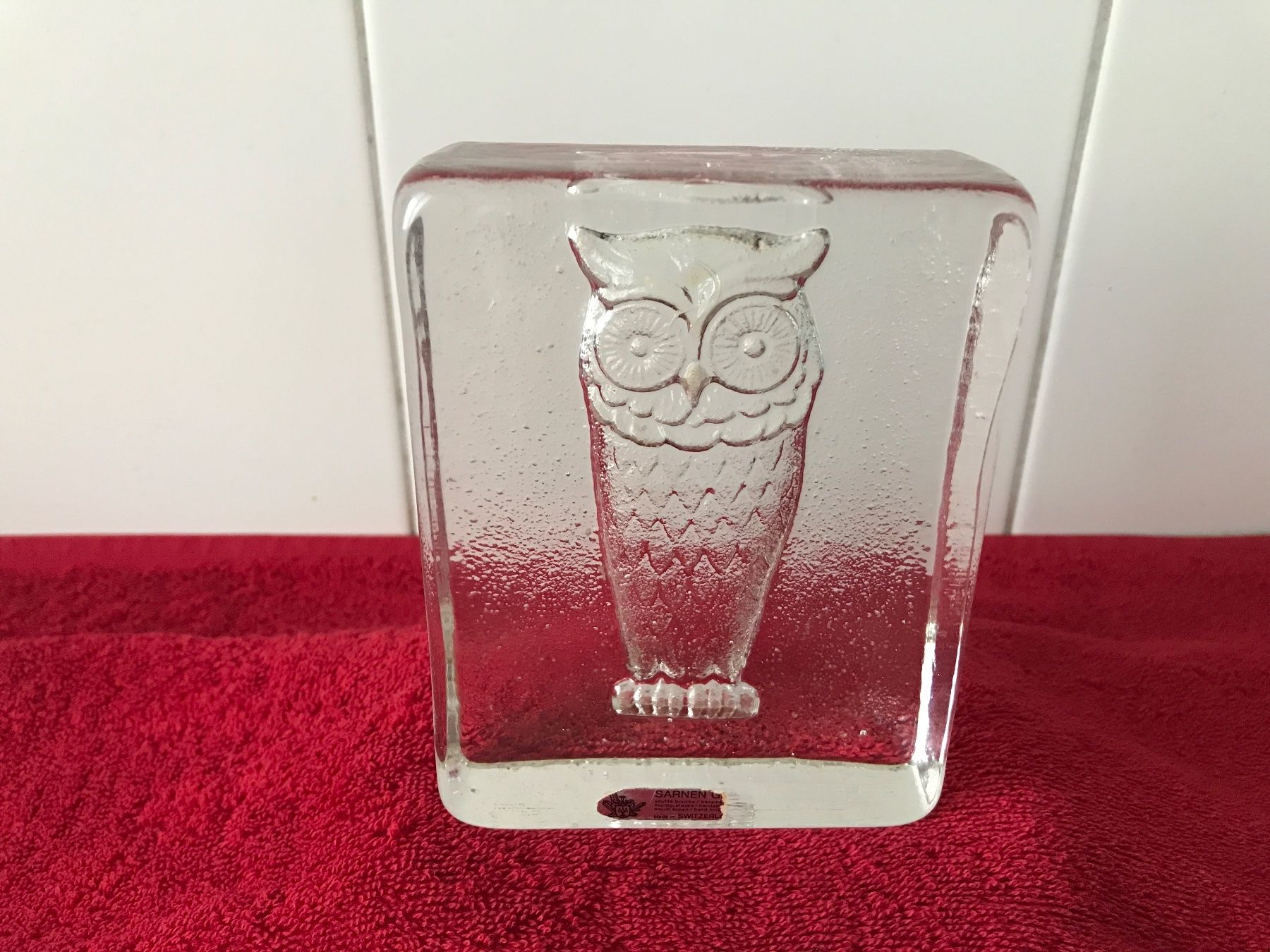 Glasi Hergiswil Statuette: Glasi Hergiswil    Eule – Usato da Birmensdorf ZH venduto da Hilhan