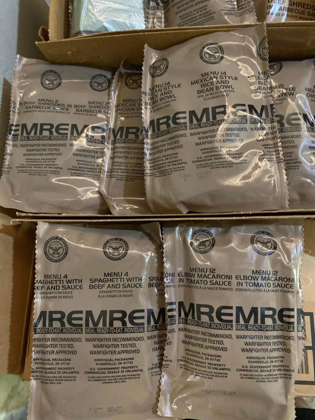 Lebensmittel & Spezialitäten: Original US Army Ration MRE Notration Insp. 2028 – Neu und originalverpackt aus Bischofszell von MRE-Sammler 7