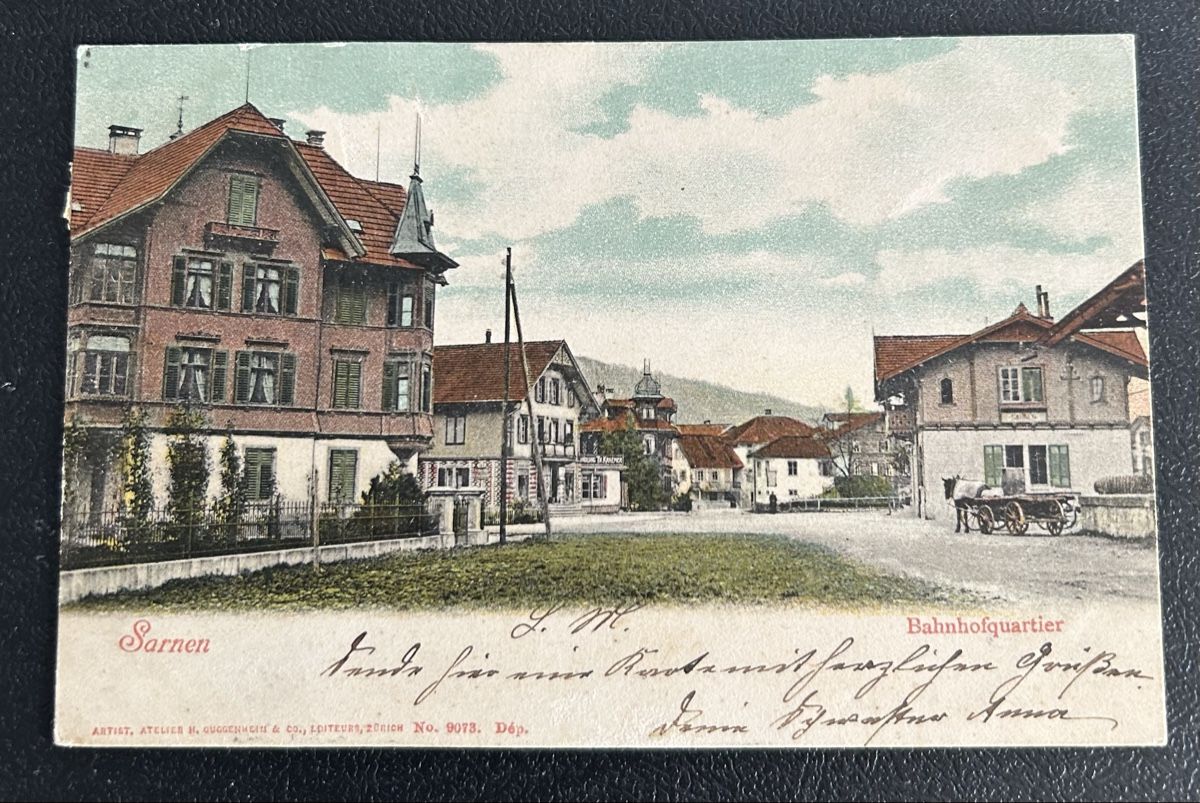 Cartes postales: Sarnen Bahnhofquartier  – D'occasion à Horw par Tellbub