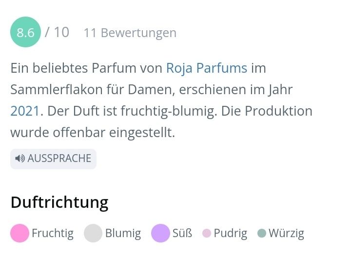 Parfums & Eau de Toilette: 2 ml ROJA ENIGMA ESSENCE DE PARFUM ABFÜLLUNG – Neuf (Voir description) à St. Gallen par CaliSunshine 3