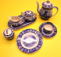 Englischer Kaffee-Service "Palissy Pottery, England
