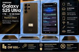 Samsung Galaxy S25 Ultra 1TB – Très bon état