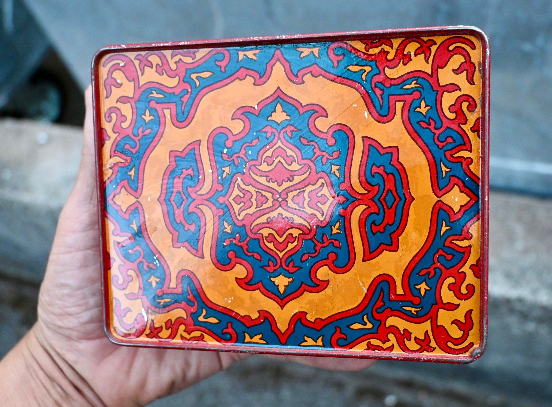 Dosen: Vintage BLECHDOSE Turmac BLEU orange – Gebraucht aus Pfaffhausen von mono_rec 5