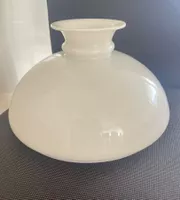 Weisser Glas-Lampenschirm, Vintage, Ø 27 cm Top!