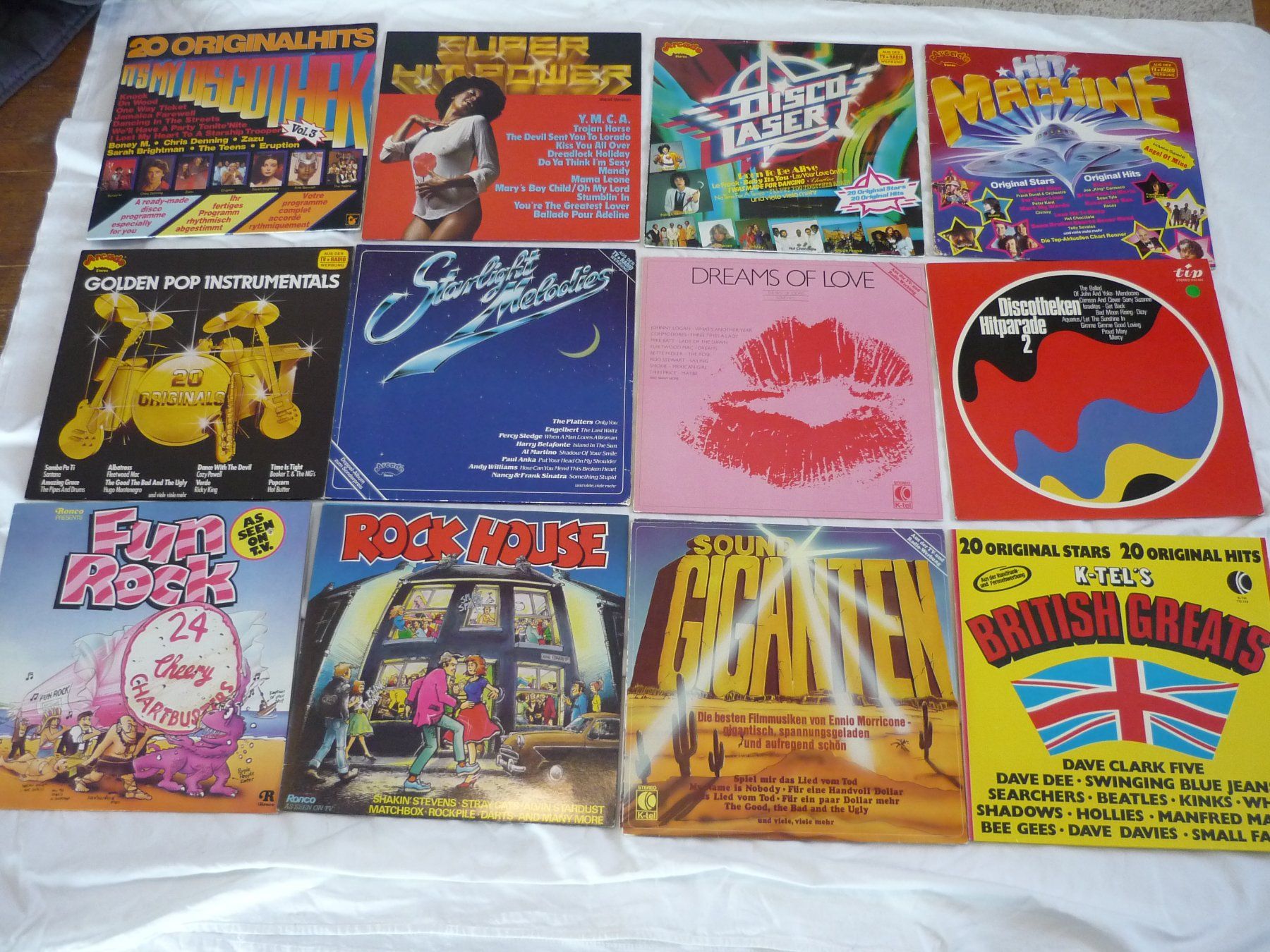 Schallplatten: 12x Vinyl Schallplatten - Disco Rock Pop Sampler – Gebraucht aus Beringen von Flatretriever