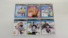 6 PlayStation 3 Move Spiele