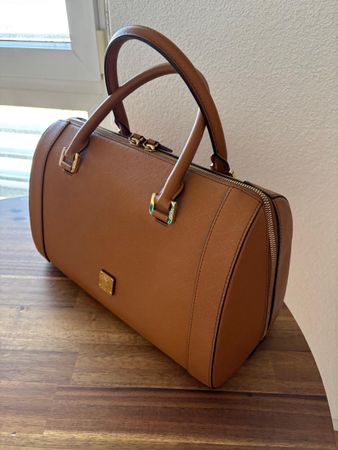 MCM Boston Bag, Cognac,