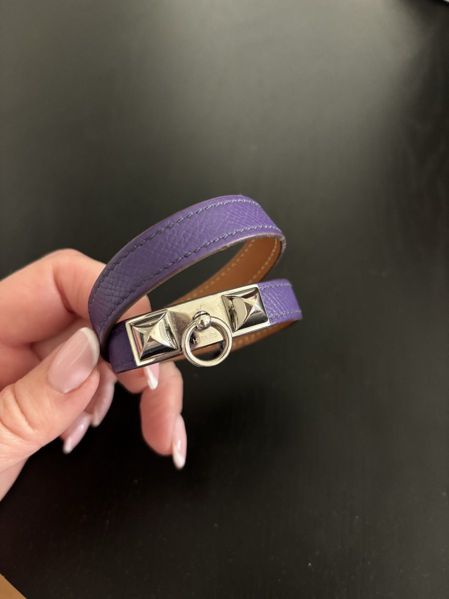 Hermès Bracciali & Braccialetti: Hermes Epsom Rivale Double Tour Bracelet Crocus Size S – Usato da Geneve venduto da wer_7s7p 1