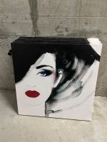 Quadro ritratto femminile 40x40 cm nuovo