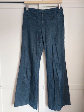 Leichte Stoffhose Jeansoptik, Gr. S Mango, 100% Baumwolle