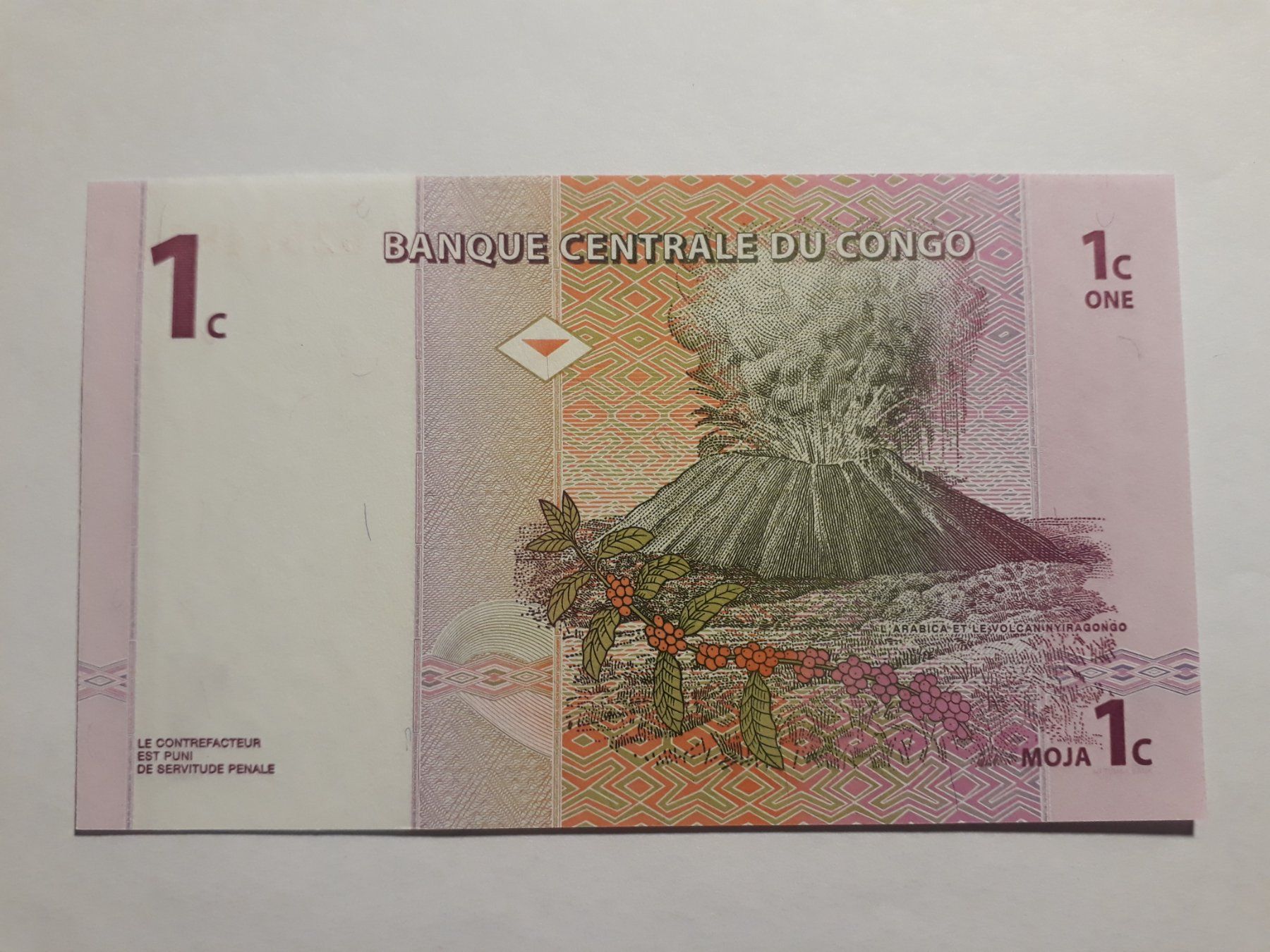Banconote: KONGO - 1 Centime 1997 UNC (A6267485A) – Nuovo (secondo la descrizione) da Wichtrach venduto da LuckyLuke69 1
