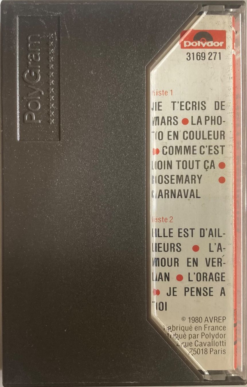 Musicassette: PIERRE BACHELET - ELLE EST D'AILLEURS – Usato da Poliez-Pittet venduto da Newtown-Records 1