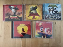 CD Set Kung Fu Panda und König der Löwen 5 Stück gebraucht