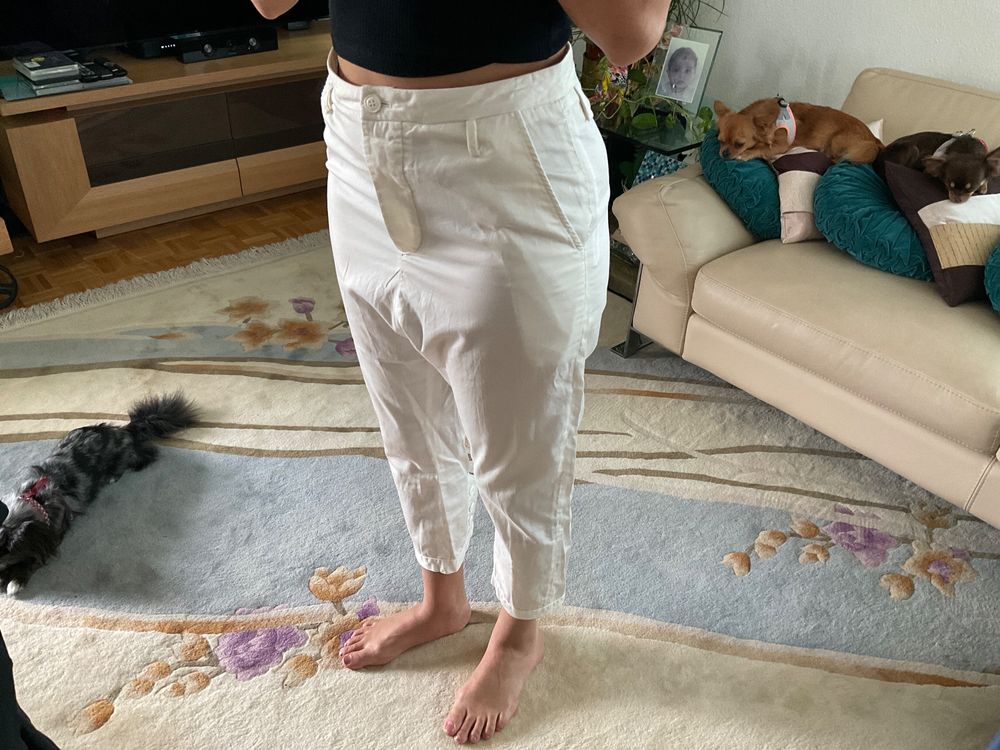 Pantalon sarouel ¾ violet neuf TU