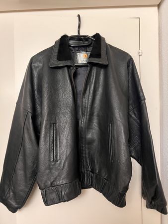 Lederjacke schwarz