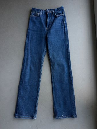 Lacoste Damen Jeans Straight, Gr. XS 36, dunkelblau