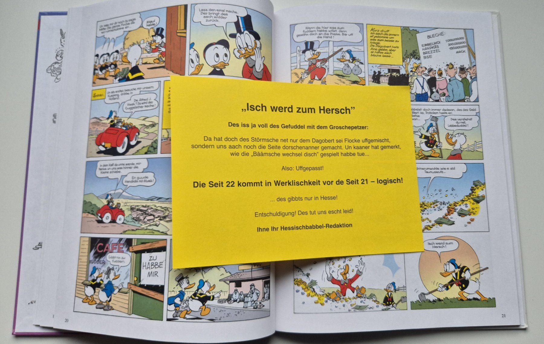 Fumetti: Onkel Dagobert babbelt Hessich        De Groschepetzer – Usato da Niederweningen venduto da Obson 4