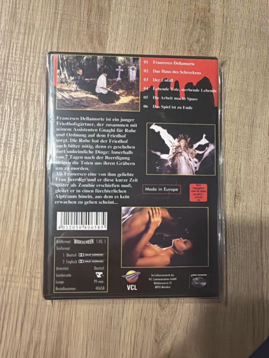 Tutti i DVDs: DellaMorte DellAmore (1994) DVD – Usato da Hagendorn venduto da masterchieff 1