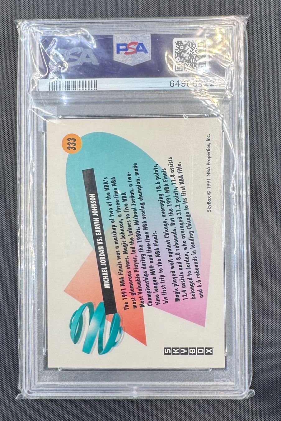 Nba Carte collezionabili: NBA Michael Jordan vs Magic Johnson 1991 SkyBox #333 PSA 8 – Nuovo (secondo la descrizione) da Jegenstorf venduto da plataOplomo 1