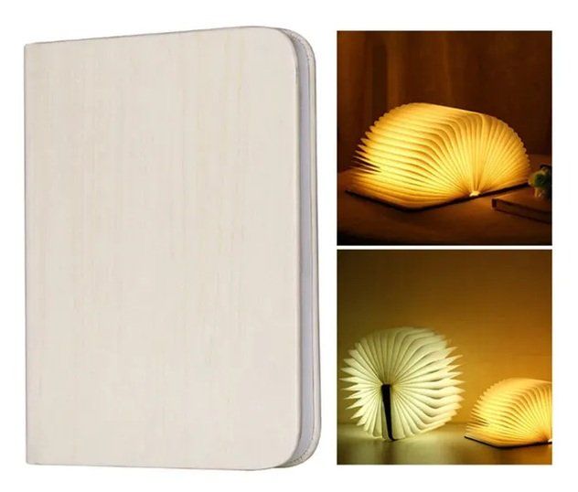 Lampade: Faltbare LED Buchlampe im Holz-Look – Nuovo e nell'imballaggio originale da Sins venduto da nushan