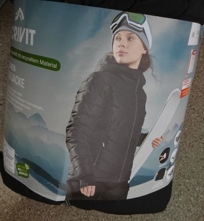 Damen Skijacke Crivit schwarz Gr M 40/42 NEU Thermolite