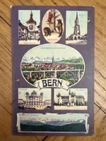 Antike Postkarte, Bern, Bärengrabe, Münster etc. gel. 1908
