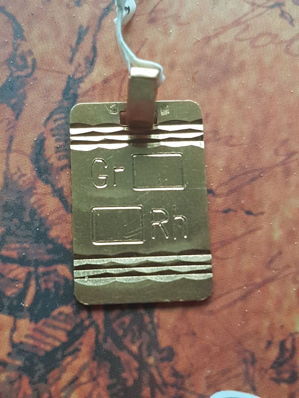 Ciondoli: Satinierter Bluttgruppen Anhänger 18Kt. – Nuovo (secondo la descrizione) da Unterägeri venduto da Altgoldschmuck 6