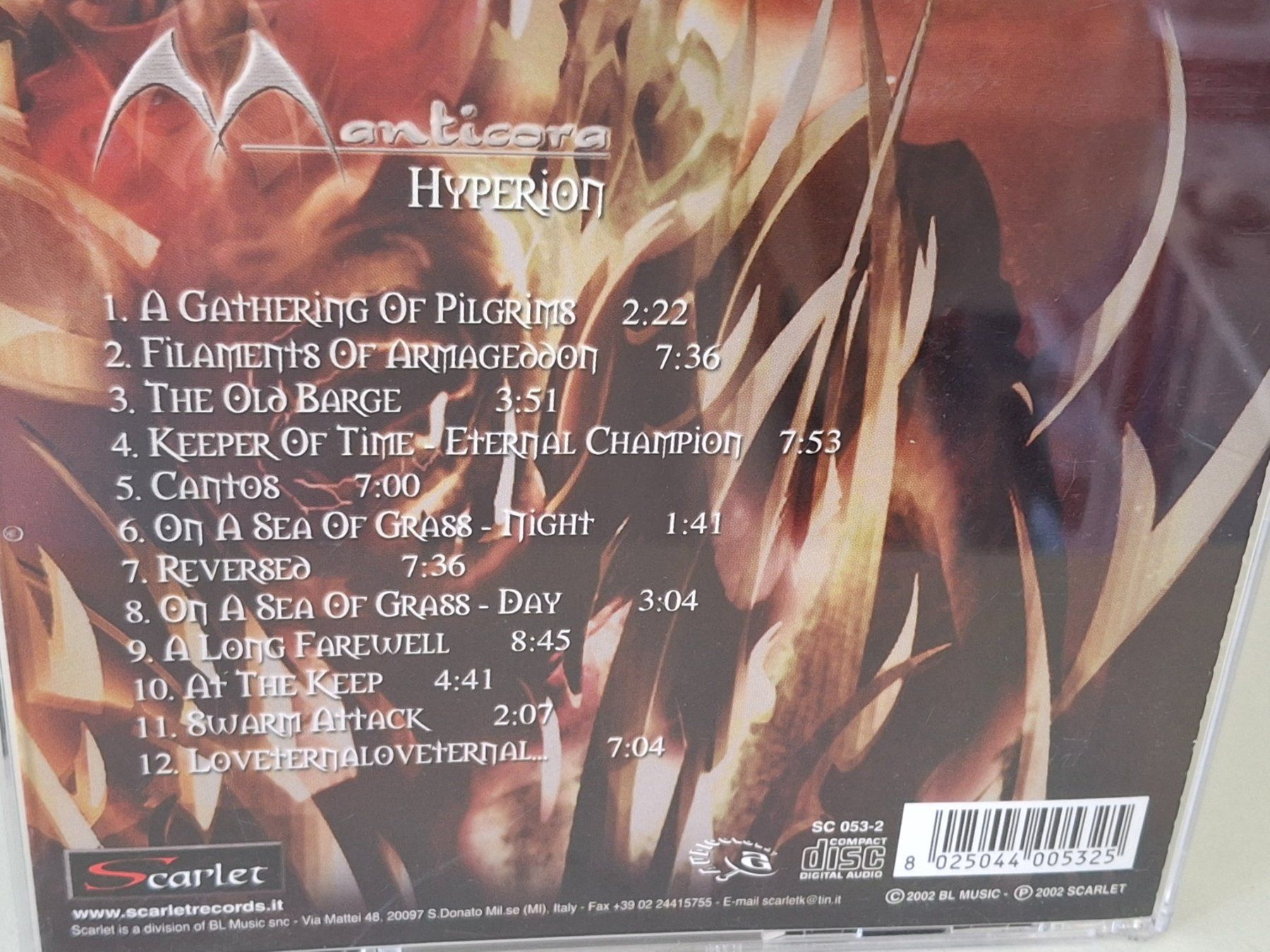 CD: CD Manticora - Hyperion CD - Seltenes Metal Album – Usato da Aarberg venduto da Jackup1 1