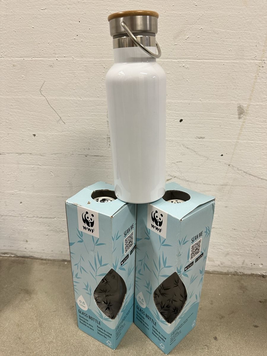WWF Bicchieri, Caraffe & Bottiglie: WWF Glasflasche mit Bügelverschluss – Usato da Zürich venduto da brate1986 1