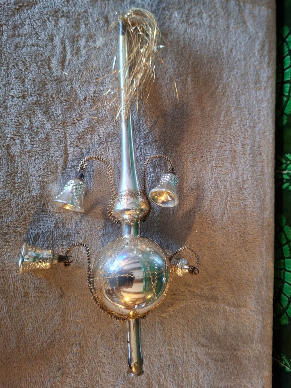 Alle Dekorationen: Antiker, wunderschöner Weihnachtsbaumspitz Glas gebraucht – Gebraucht aus Otelfingen von silver-moon 2