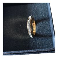 Anti-Stress-Ring / Spinner-Ring gold aus Edelstahl – Gr. 54 